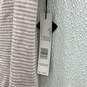 NWT Womens Pink Gray Striped Short Sleeve Two Piece Pajama Set Size Medium image number 7
