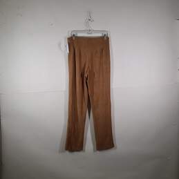 Womens Pleated Front Straight Leg Pull-On Ankle Pants Size MT
