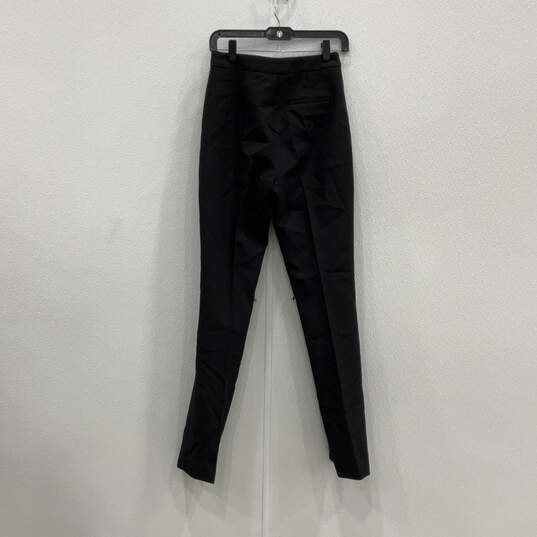 Womens Black Long Sleeve Peak Blazer And Pant Lapel 2 Piece Suit Size S image number 4