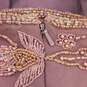 Scala Women Orchid Beaded Dress Sz 14 image number 3