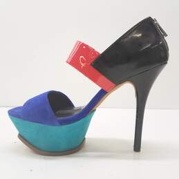 Jessica Simpson Multi Vadio Multi Sandal Stiletto Platform Heels Shoes Size 9 M alternative image
