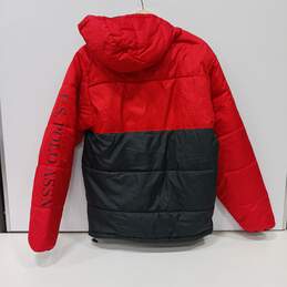 Men's U.S. POLO Assn. Men's Red & Black Hooded Jacket Size  L alternative image
