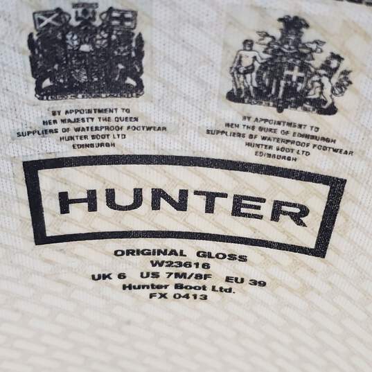 Hunter Original Gloss Gray Rain Boots Size 7M/8F image number 6