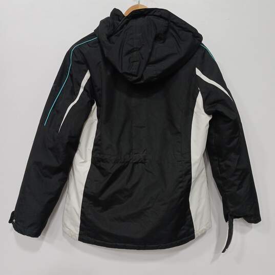 Women's ZeroXPosure Long Sleeve Hooded Full Zip Windbreaker Jacket Medium image number 2