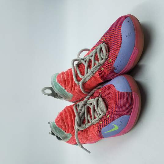 Nike Zoom KD 11 Sneaker Boy's Sz 7Y Red/Pink image number 3