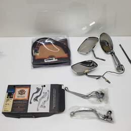 C# Mixed Lot Harley Davidson Side View Mirror & Cable/Parts Untested P/R