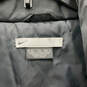 Mens Black Gray Mock Neck Long Sleeve Full-Zip Bomber Jacket Coat Size XL image number 5