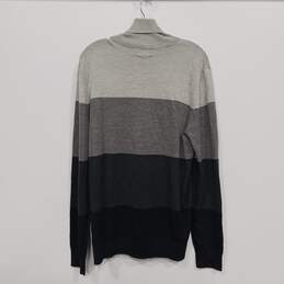 Men's Gray Three-Tone Sweater Size L alternative image