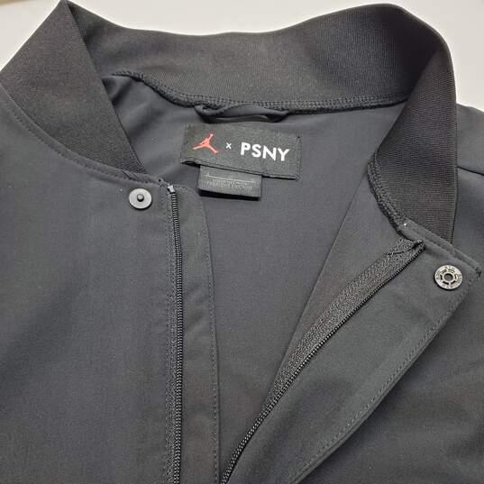Jordan x PSNY Black Tech Trench Coat Jacket Men's LG image number 5