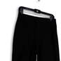 Womens Black Straight Leg Flat Front Pull-On Stretch Ankle Pants Size 10 image number 3