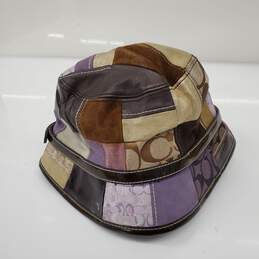 Vintage Coach Patchwork Bucket Hat Size Small alternative image