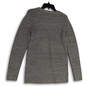 Womens Gray Long Sleeve Crew Neck Knitted Pullover Sweater Size XL image number 4