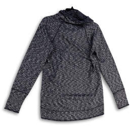 Womens Gray Space Dye Cowl Neck Long Sleeve Pullover Sweatshirt Size Medium alternative image