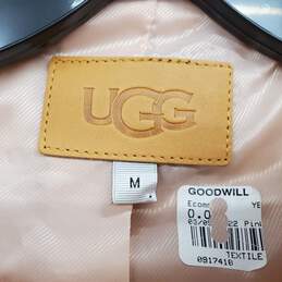 UGG Lorrena Faux Fur Jacket Pink Curly Faux Fur Women's Size M alternative image