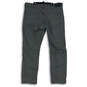 Mens Gray Flat Front Pocket Stretch Straight Leg Chino Pants Size 38x32 image number 2