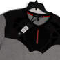 Mens Black Grey Short Sleeve Kangaroo Pockets Pullover T-Shirt Size 4X image number 3