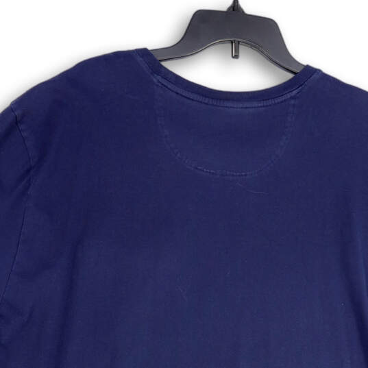 Mens Blue Short Sleeve Crew Neck Regular Fit Pullover T-Shirt Size 2XLT image number 4