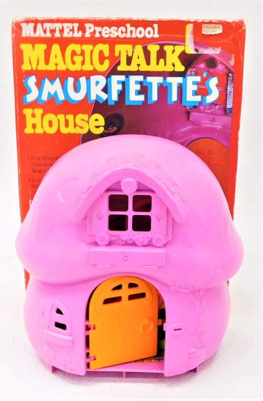 Mattel Preschool Magic Talk Smurfettes House 1983 image number 2