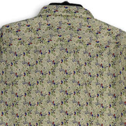 NWT Mens White Floral Spread Collar Long Sleeve Button-Up Shirt Size 17.25 alternative image