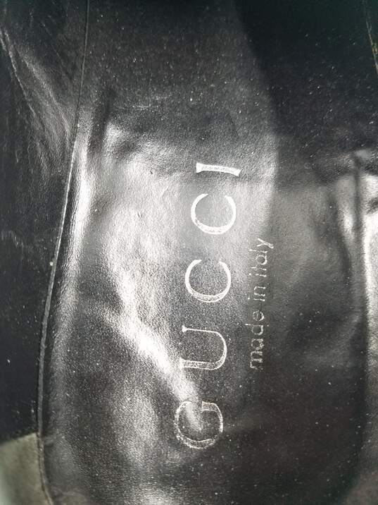Gucci Horsebit Square Black Loafers M 8D COA image number 8