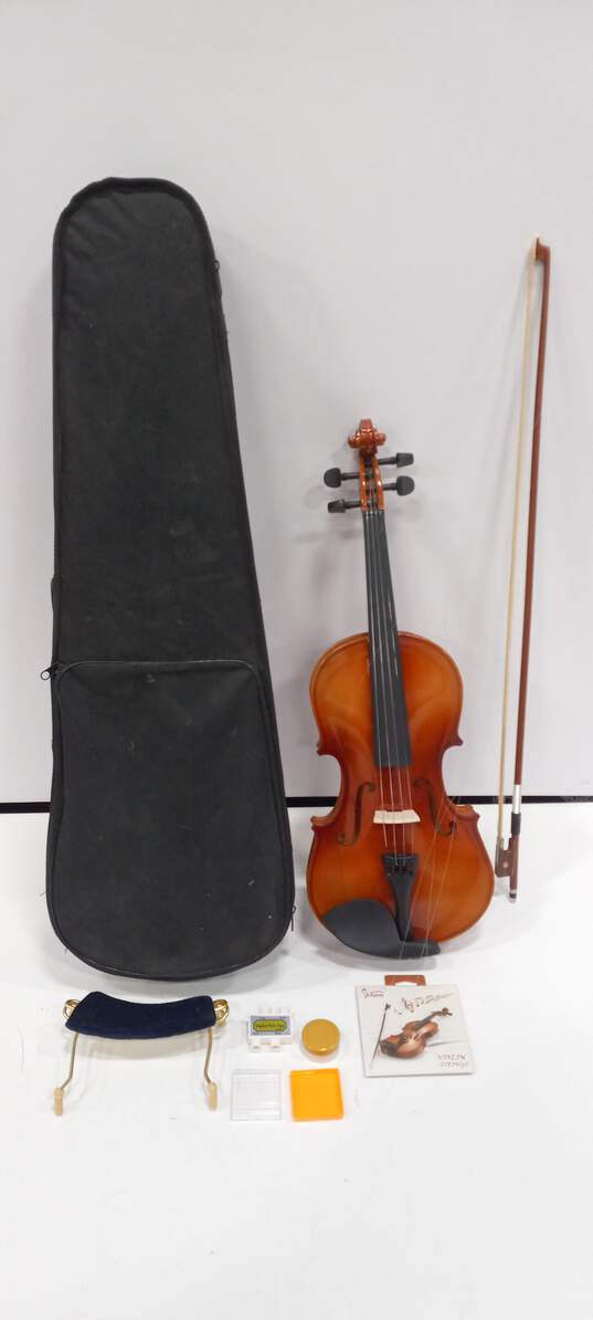4-String Violin w/ Accessories & Soft Sided Travel Bag image number 1