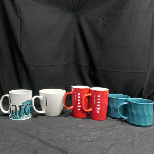 Bundle of 6 Assorted Starbucks Ceramic Mugs image number 5