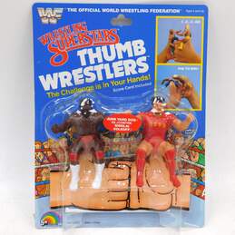 1985 Vintage WWF Wrestling Superstars JUNK VS NIKOLAI Thumb Wrestlers Sealed