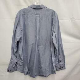 Filson MN's 100% Cotton Blue Steel Washed Feather Cloth Long Sleeve Shirt Size L alternative image