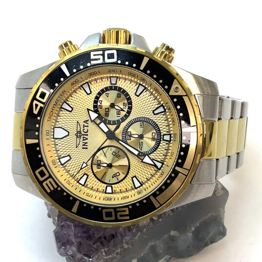 Designer Invicta model 12916 Chain Strap Chronograph Dial Analog Wristwatch image number 1