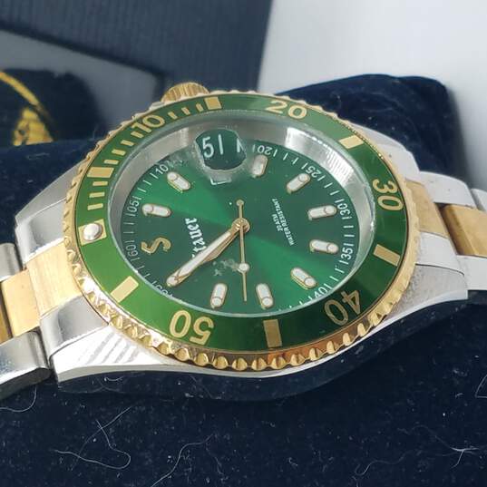 Stauer Two Toned Green Divers Watch image number 7