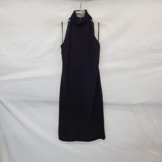 LAUREN Ralph Lauren Black Sleeveless Midi Lined Halter Dress WM Size 6 NWT image number 1