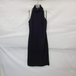 LAUREN Ralph Lauren Black Sleeveless Midi Lined Halter Dress WM Size 6 NWT