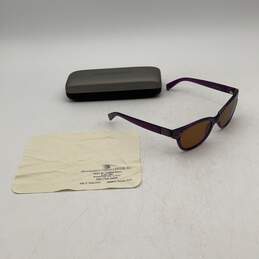 Harley Davidson Womens Purple Acetate Frame Square Sunglasses w/ Gray Black Case