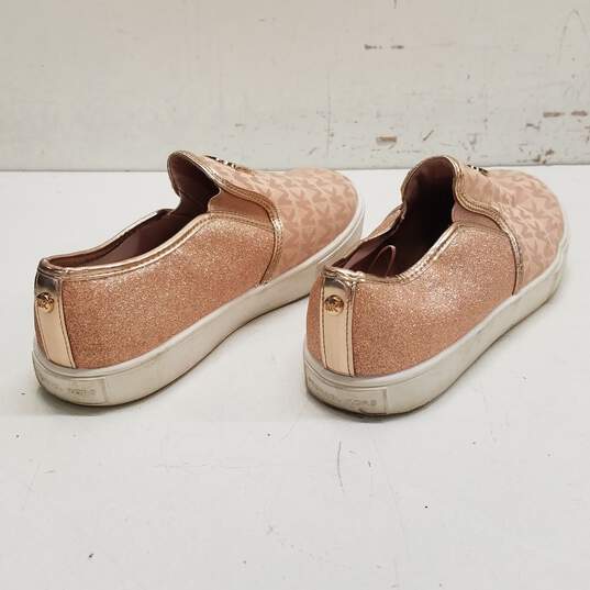 Michael Kors Araceli Glitter Canvas Slip on Sneakers Shoes Women's Size 4 M image number 4