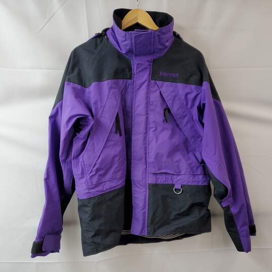 Marmot Purple/Black Hooded Full Zip Jacket M image number 2