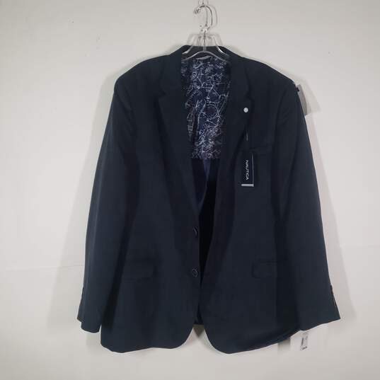 NWT Mens Notch Lapel Long Sleeve Single-Breasted Blazer Size 52 L image number 1