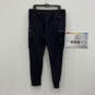 Authentic Womens Black Elastic Waist Tapered Leg Jogger Pants Size L image number 2