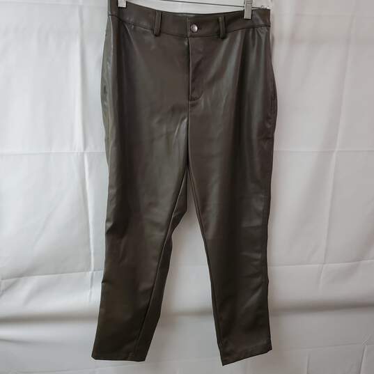 BCBgenerations Faux Leather Brown Pants Women's MD NWT image number 1