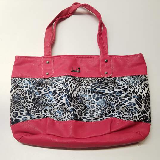 Dunhill Pink/ Zebra Print Shoulder Bag image number 1