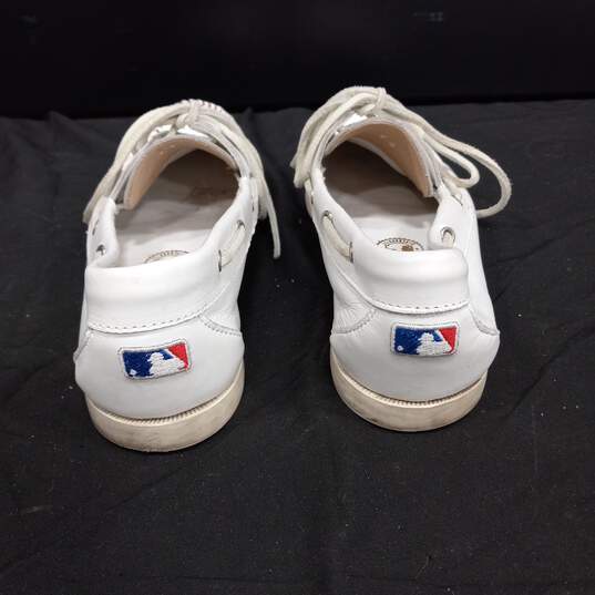 Allen Edmonds Men's Ball Park Red Sox Leather Loafers Size 7D image number 3
