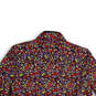 Womens Multicolor Floral Long Sleeve Spread Collar Button-Up Shirt Size M image number 4