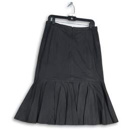 NWT J. Crew Womens Charcoal Gray Ruffle Hem Back Zip A-Line Skirt Size 12 alternative image