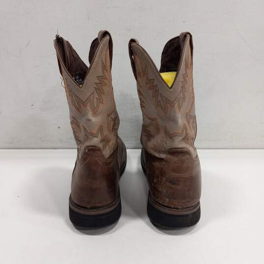 Men's Justin Brown Western Boots Size 13D image number 3