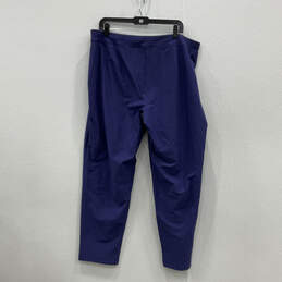 NWT Womens Blue Elastic Waist Flat Front Pull-On Slim Ankle Pants Size 1X alternative image