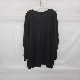 Torrid Black Sparkle Knit Drop Shoulder Shirred Sleeve Top WM Size 6 ( 6X ) NWT alternative image