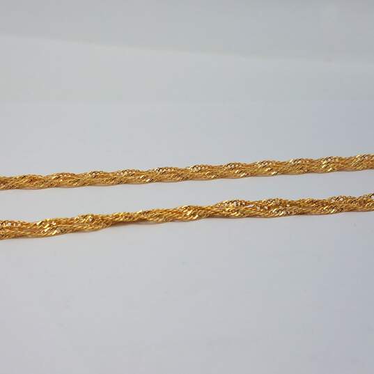 Gold Filled Twist Chain Necklace Bundle 3pcs 9.1g image number 2