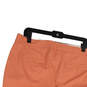 Womens Orange Flat Front Slash Pockets Straight Leg Dress Pants Size 12 image number 4