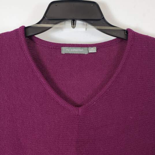 NY Collection Women's Purple Sweater Top SZ XL NWT image number 2