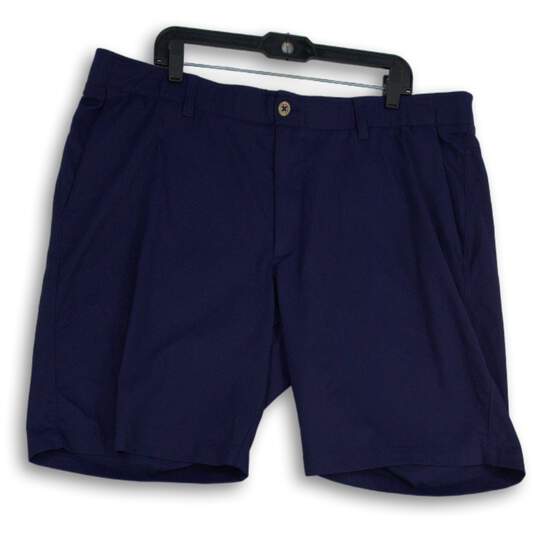 Under Armour Mens Navy Flat Front Slash Pockets Chino Shorts Size 44 image number 1