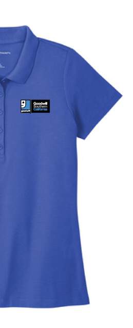 Goodwill Southern California Womens SS Polo Blue S alternative image